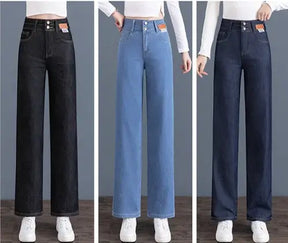 (Compre 1 LEVE 2 UNIDADES) Calça Jeans Katy™ com Caimento Soltinho e Acabamento Premium / A Calça Oficial da Mulher Moderna e Elegante!!