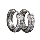 Par de Argolas Cravejadas Unissex